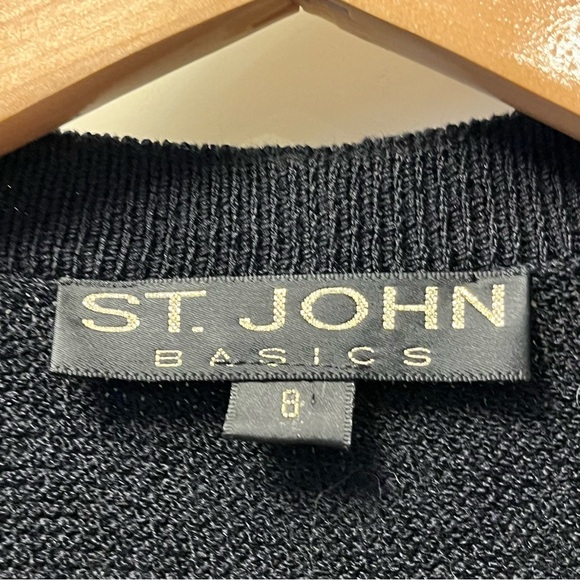 St. John knee-length knit blazer Cardigan, size 8 - Picture 7 of 15